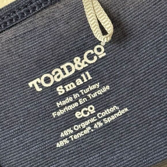 NWOT Toad&Co Sama Sama Cap Sleeve Scoop Neck Eco-Friendly Women's Blue Dress Sma - Picture 4 of 8